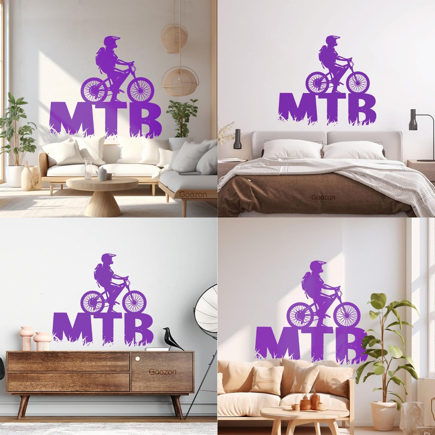 Lettering Decals Mountain Bike Bicycle Cycle Extreme Sport Window Decals