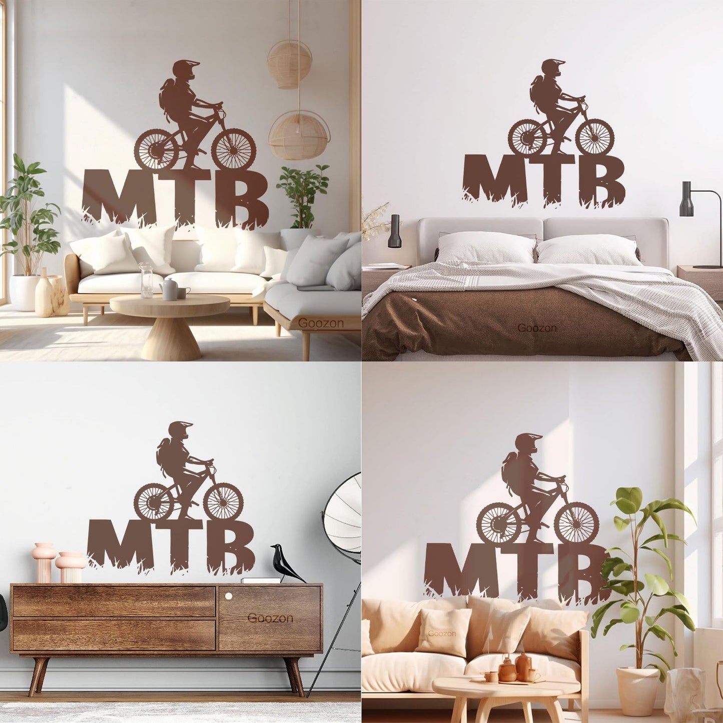 Lettering Decals Mountain Bike Bicycle Cycle Extreme Sport Window Decals
