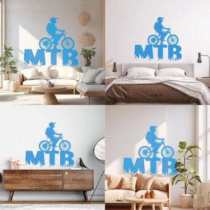 Lettering Decals Mountain Bike Bicycle Cycle Extreme Sport Window Decals
