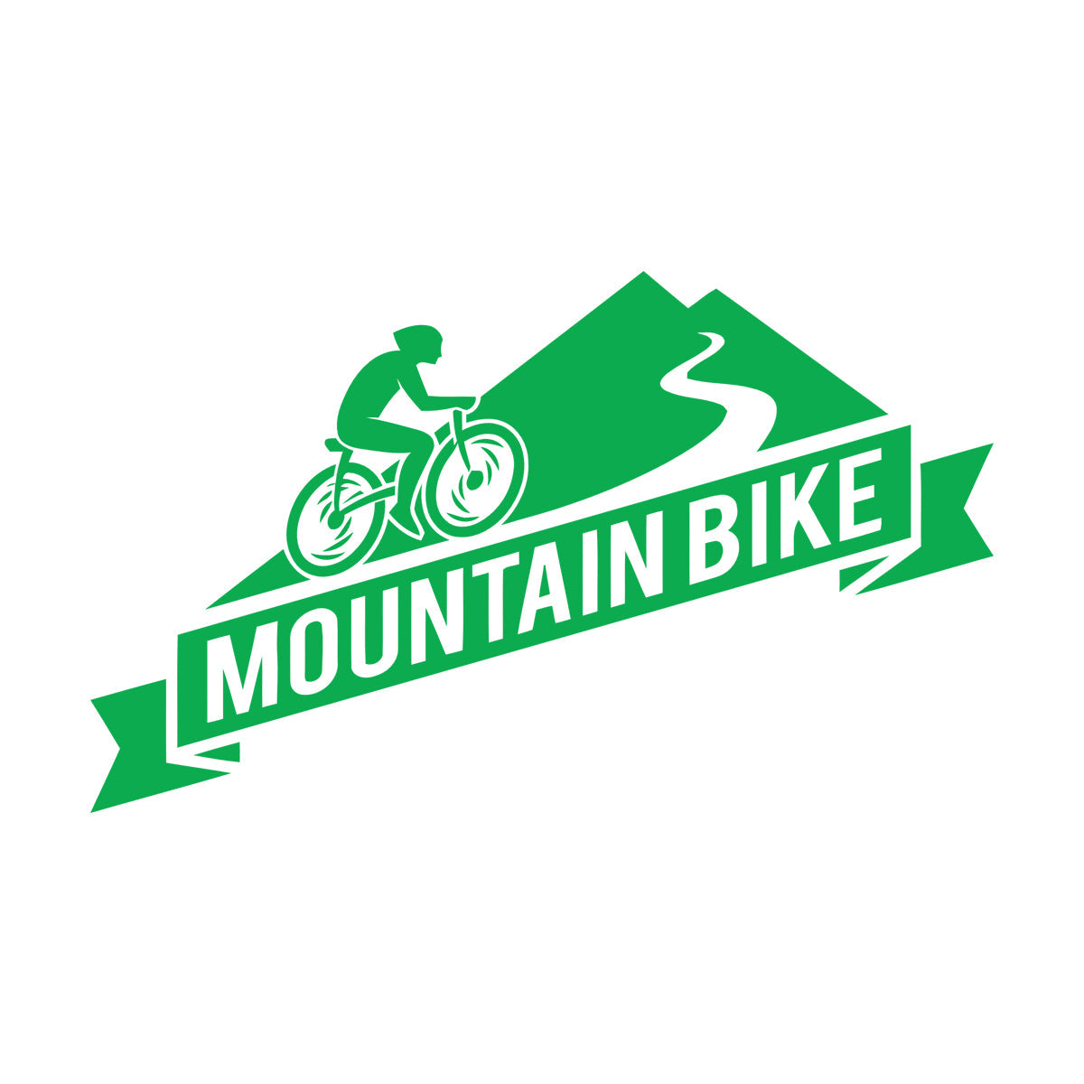 Mountain Bike Extreme Sport Bicycle Bike Racers Wall Decals Pvc Glass Stickers