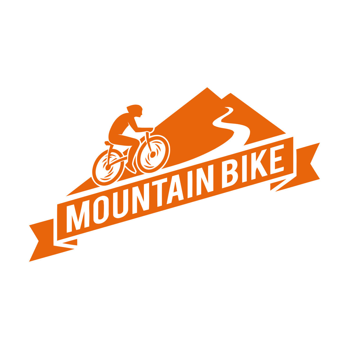 Mountain Bike Extreme Sport Bicycle Bike Racers Wall Decals Pvc Glass Stickers