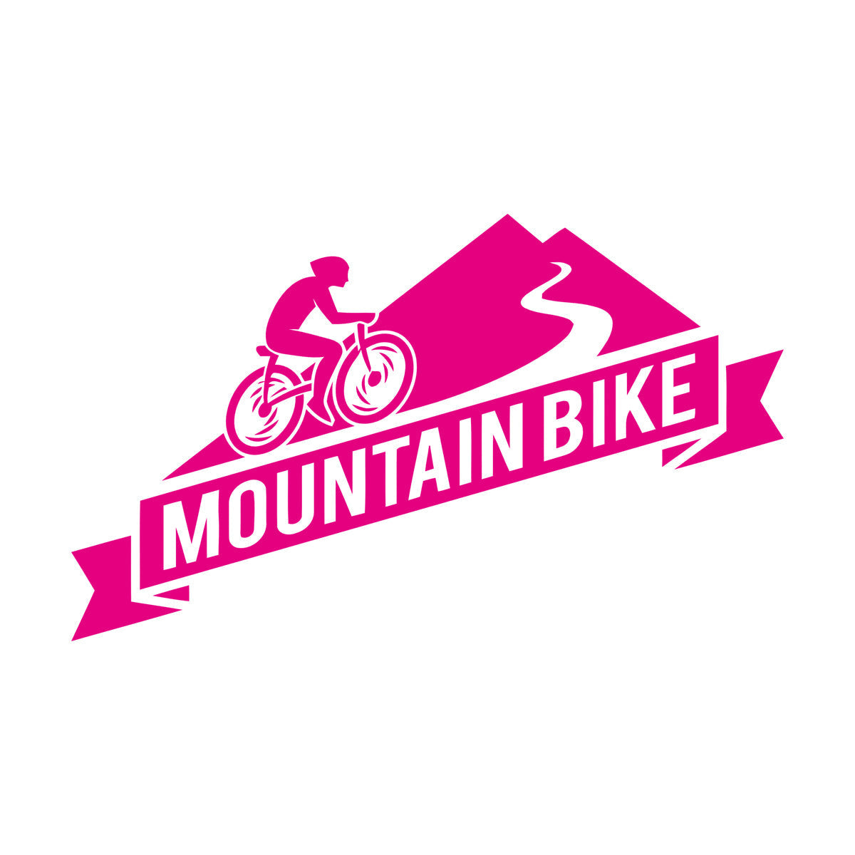 Mountain Bike Extreme Sport Bicycle Bike Racers Wall Decals Pvc Glass Stickers