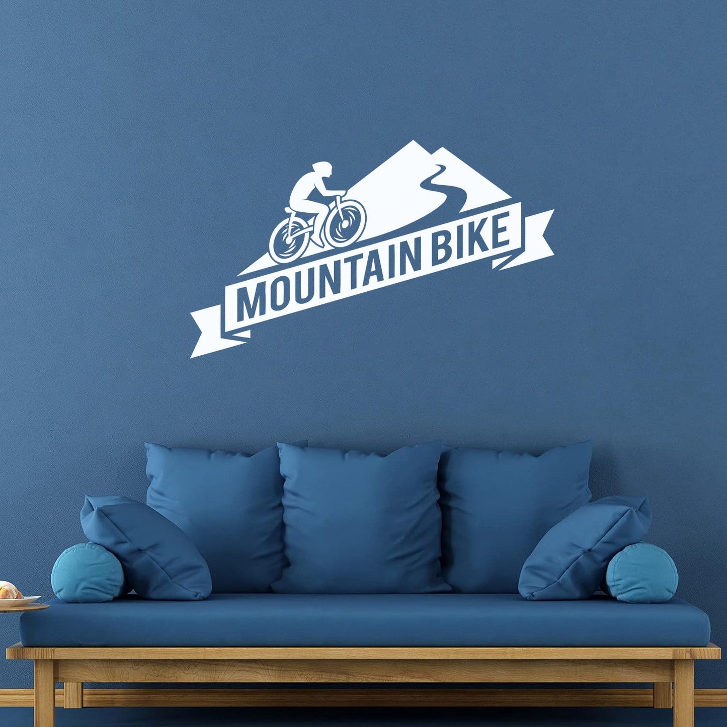 Mountain Bike Extreme Sport Bicycle Bike Racers Wall Decals Pvc Glass Stickers