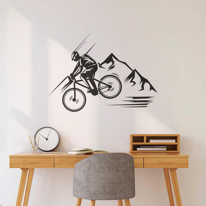 Lettering Stickers Mountain Bike Extreme Sport Bike Racer Store Decoration