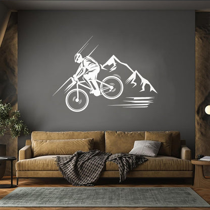 Lettering Stickers Mountain Bike Extreme Sport Bike Racer Store Decoration