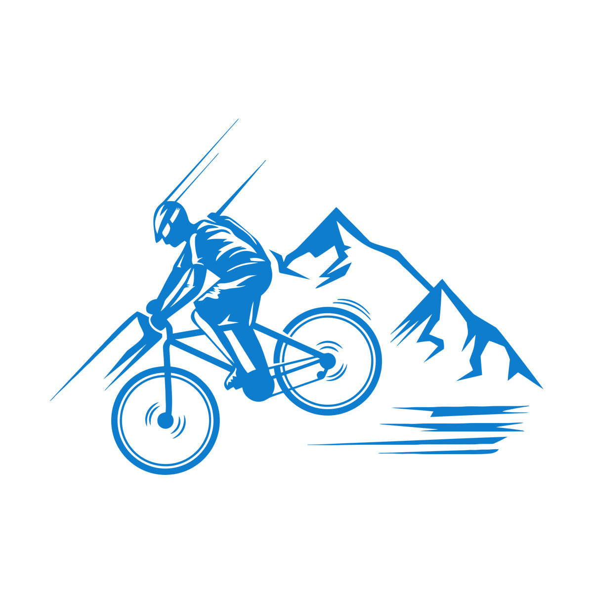 Lettering Stickers Mountain Bike Extreme Sport Bike Racer Store Decoration