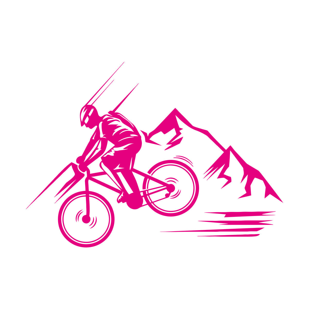 Lettering Stickers Mountain Bike Extreme Sport Bike Racer Store Decoration