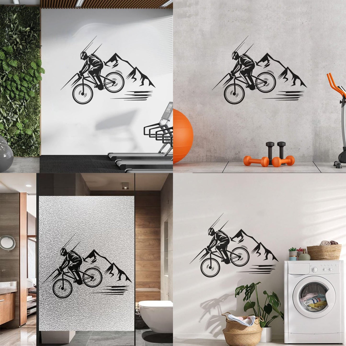 Lettering Stickers Mountain Bike Extreme Sport Bike Racer Store Decoration