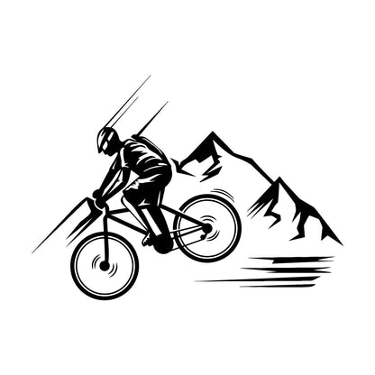 Lettering Stickers Mountain Bike Extreme Sport Bike Racer Store Decoration