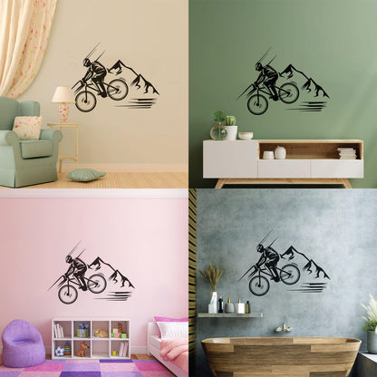 Lettering Stickers Mountain Bike Extreme Sport Bike Racer Store Decoration