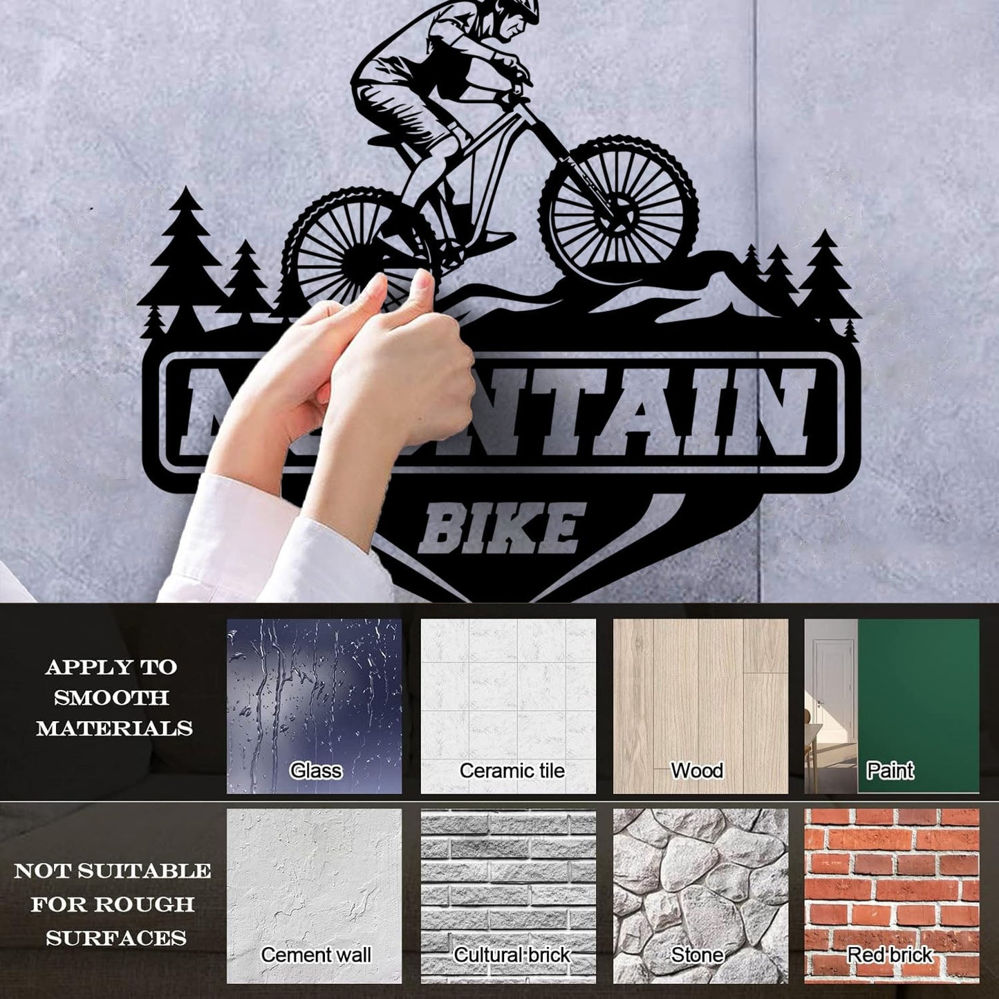 Wall Decals Paster Paper Mountain Bike Extreme Sport Race Bicycle Tattoo Culture
