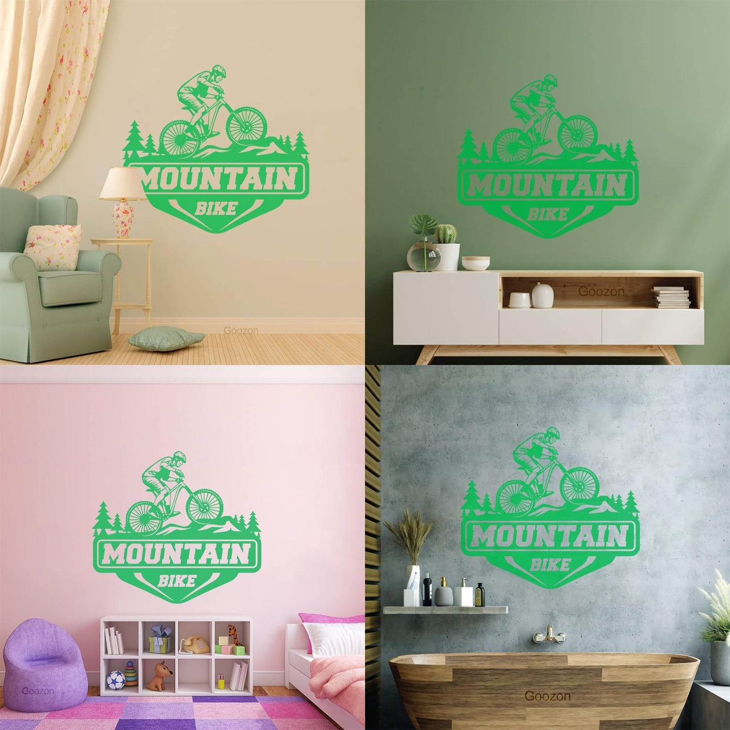 Wall Decals Paster Paper Mountain Bike Extreme Sport Race Bicycle Tattoo Culture