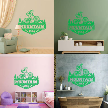 Wall Decals Paster Paper Mountain Bike Extreme Sport Race Bicycle Tattoo Culture
