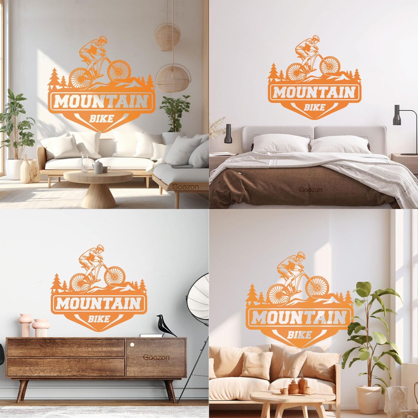 Wall Decals Paster Paper Mountain Bike Extreme Sport Race Bicycle Tattoo Culture