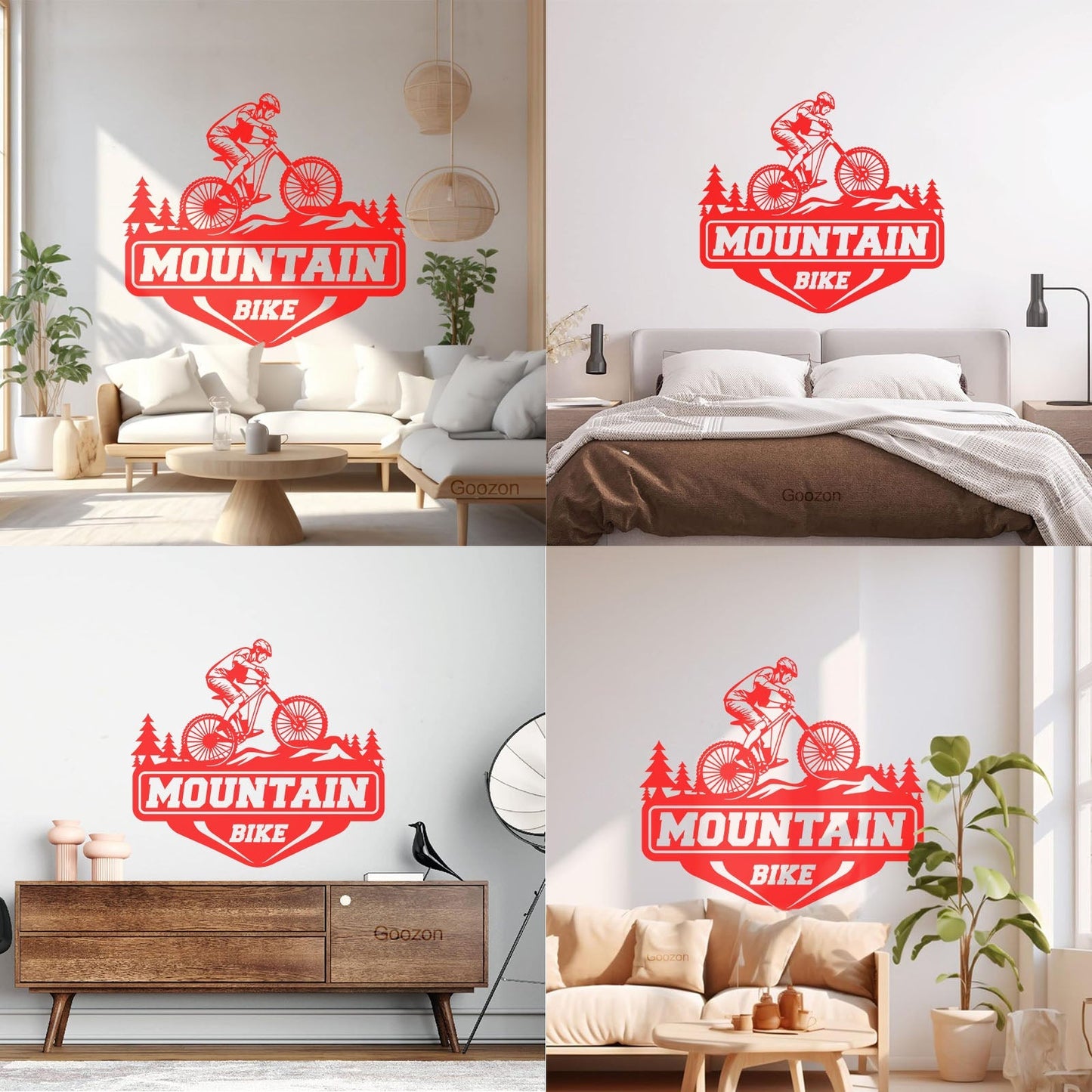 Wall Decals Paster Paper Mountain Bike Extreme Sport Race Bicycle Tattoo Culture