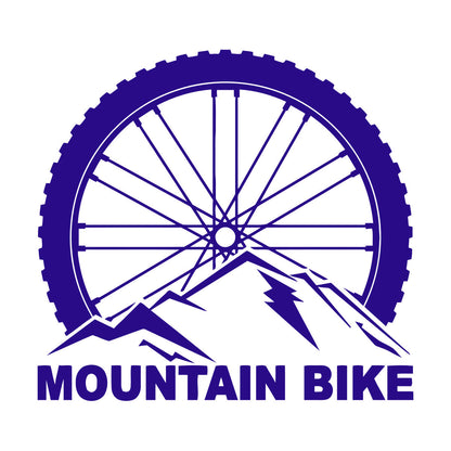 Vinyl Wall Stickers Mountain Bike Extreme Sports Bicycle Wheel Removable Without Leaving Glue