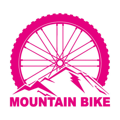Vinyl Wall Stickers Mountain Bike Extreme Sports Bicycle Wheel Removable Without Leaving Glue