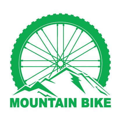 Vinyl Wall Stickers Mountain Bike Extreme Sports Bicycle Wheel Removable Without Leaving Glue