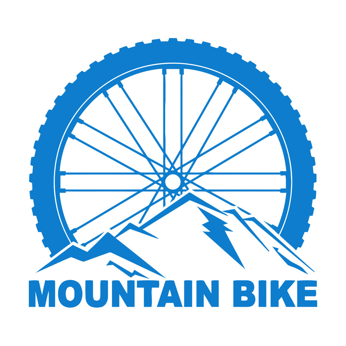 Vinyl Wall Stickers Mountain Bike Extreme Sports Bicycle Wheel Removable Without Leaving Glue