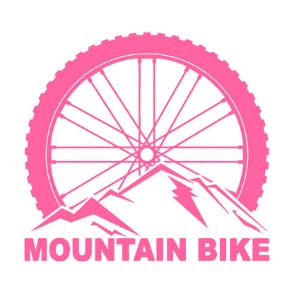 Vinyl Wall Stickers Mountain Bike Extreme Sports Bicycle Wheel Removable Without Leaving Glue