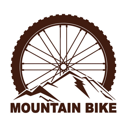 Vinyl Wall Stickers Mountain Bike Extreme Sports Bicycle Wheel Removable Without Leaving Glue