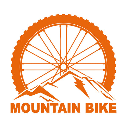 Vinyl Wall Stickers Mountain Bike Extreme Sports Bicycle Wheel Removable Without Leaving Glue
