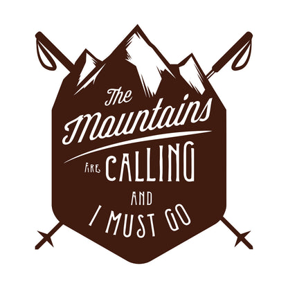 Vinyl Wall Decals Mountains Are Calling Must Go Skiing Extreme Sports Do Not Damage The Wall Surface