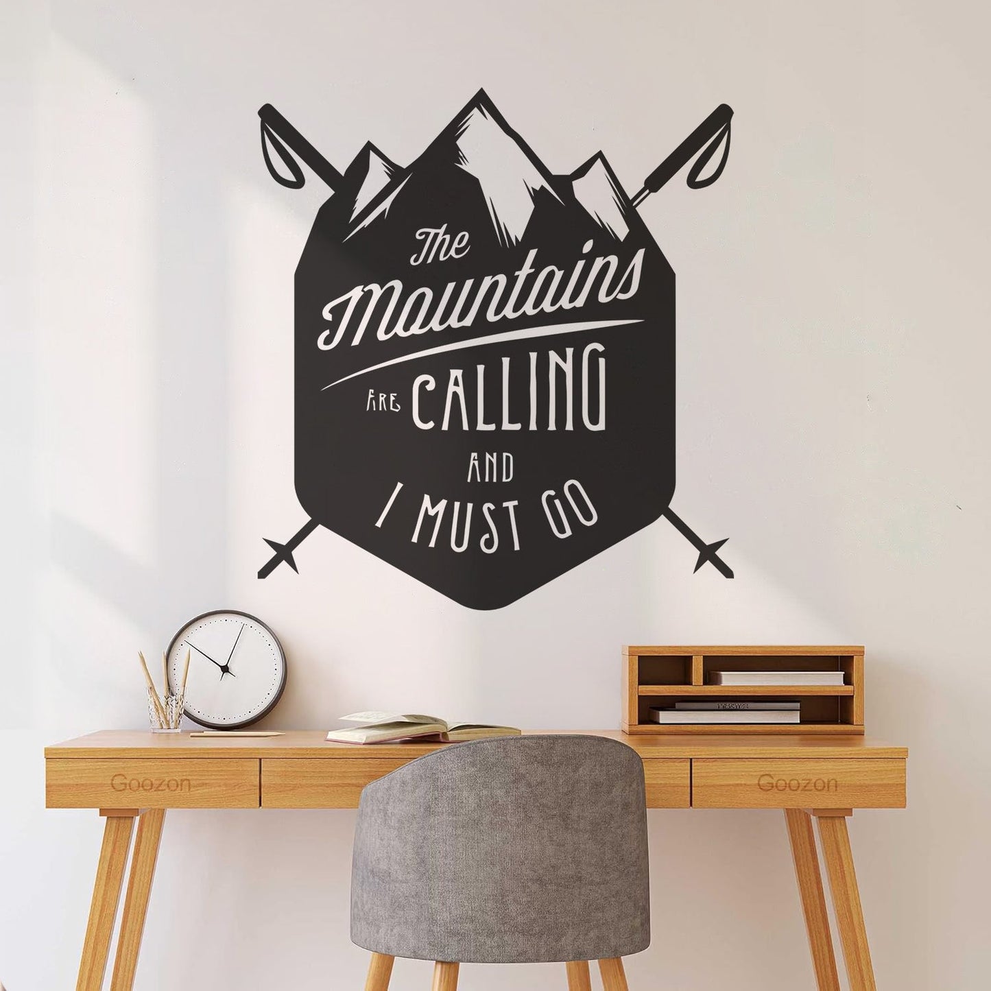 Vinyl Wall Decals Mountains Are Calling Must Go Skiing Extreme Sports Do Not Damage The Wall Surface