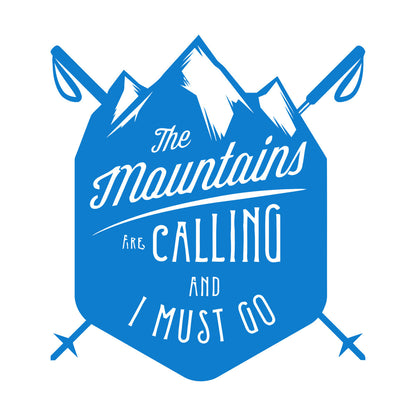Vinyl Wall Decals Mountains Are Calling Must Go Skiing Extreme Sports Do Not Damage The Wall Surface