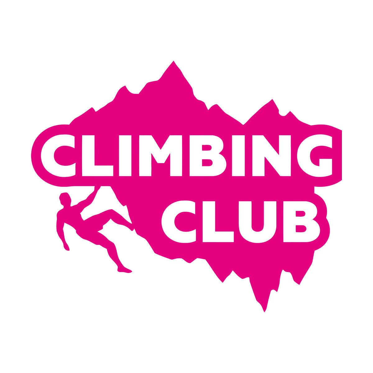 Mural And Wall Vinyl Decal Mounting Climbing Club Extreme Sport Equipped With Transfer Film Kit