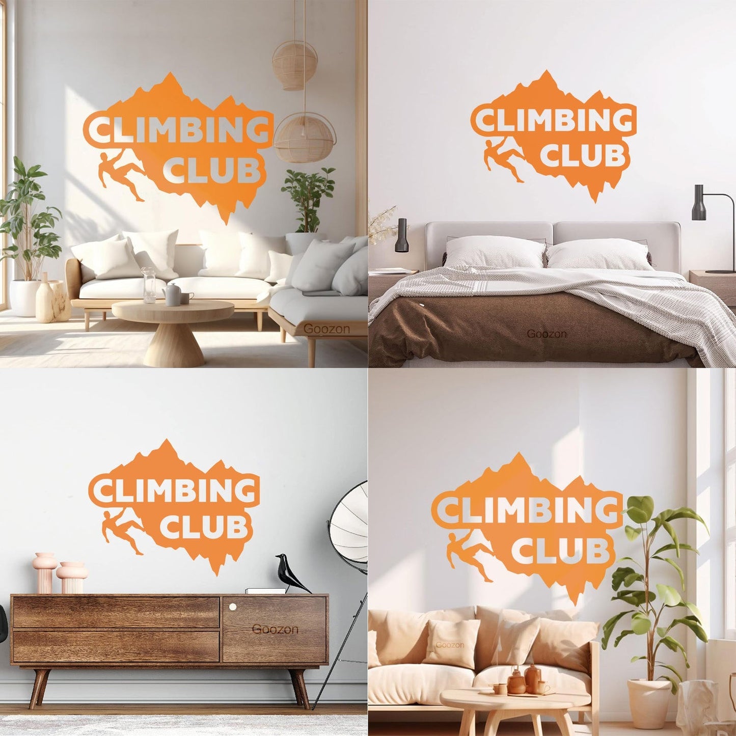 Mural And Wall Vinyl Decal Mounting Climbing Club Extreme Sport Equipped With Transfer Film Kit