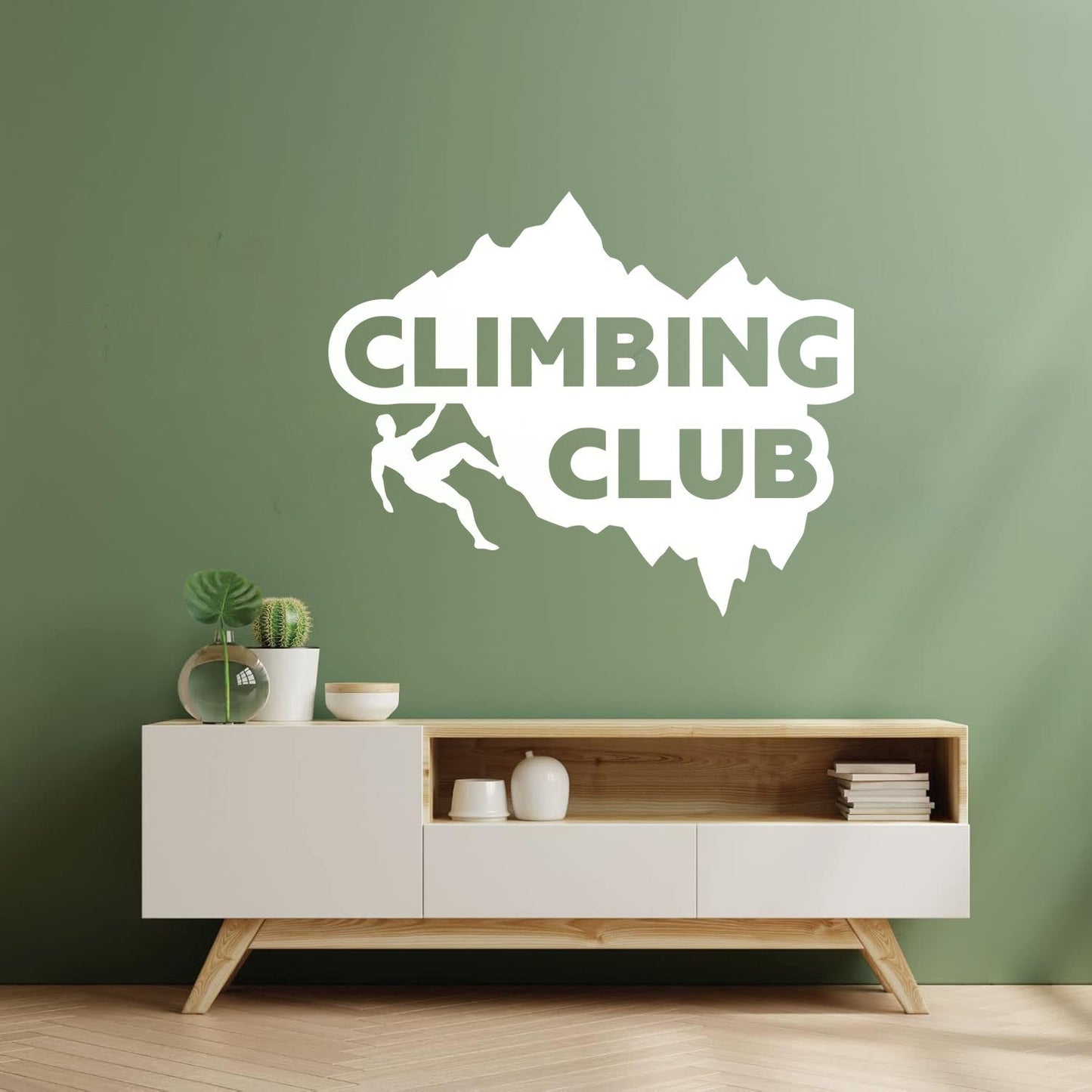 Mural And Wall Vinyl Decal Mounting Climbing Club Extreme Sport Equipped With Transfer Film Kit