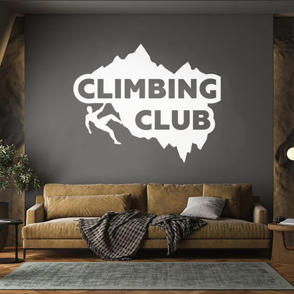 Mural And Wall Vinyl Decal Mounting Climbing Club Extreme Sport Equipped With Transfer Film Kit