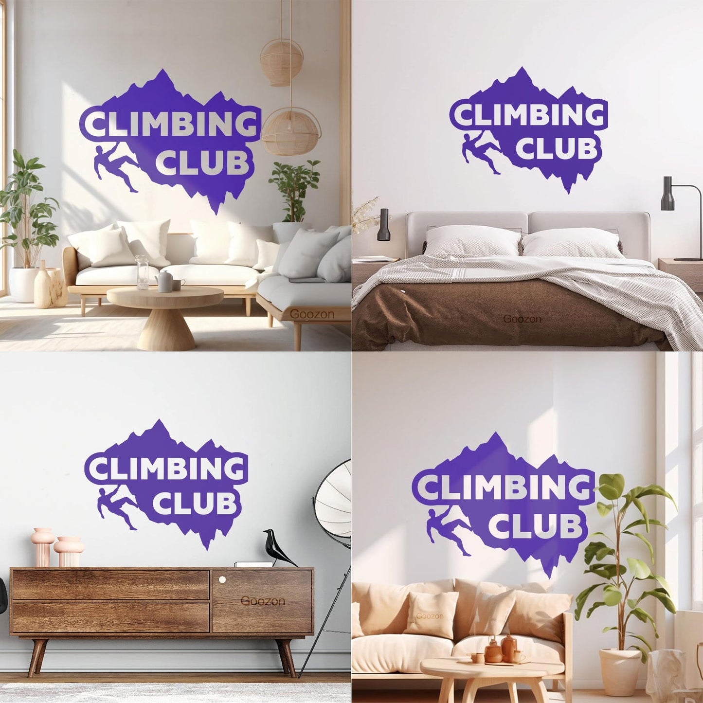Mural And Wall Vinyl Decal Mounting Climbing Club Extreme Sport Equipped With Transfer Film Kit