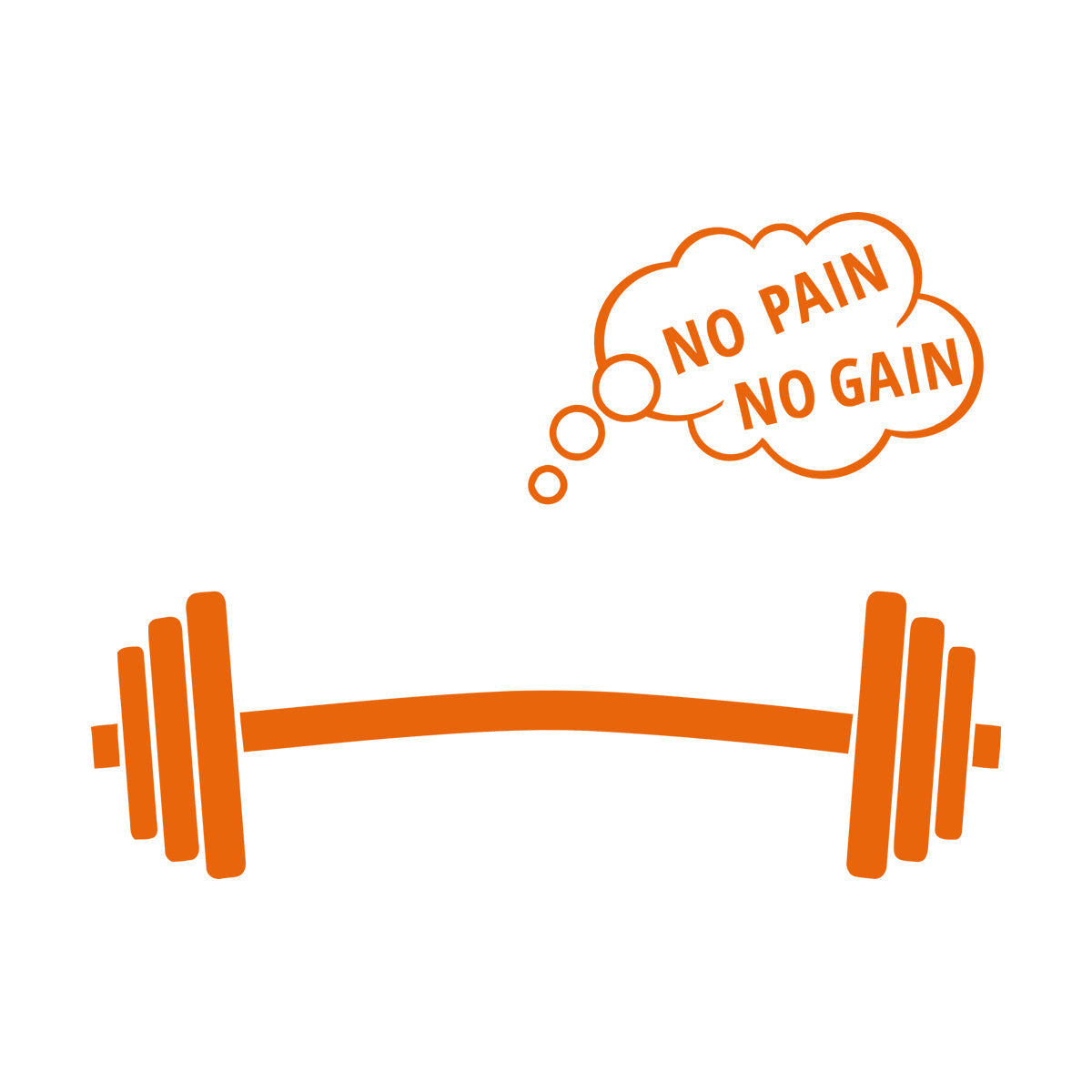 No Pain No Gain Fitnesscenter Sports Home Gymnastics Style Vinyl Art Sticker Equipped With Transfer Film Kit