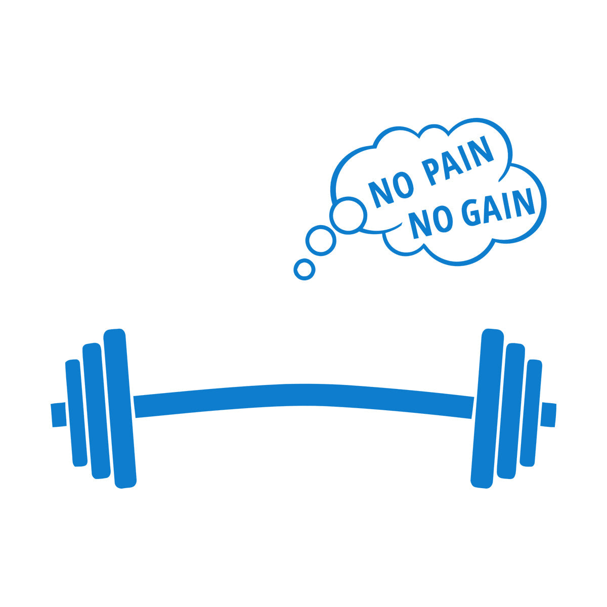 No Pain No Gain Fitnesscenter Sports Home Gymnastics Style Vinyl Art Sticker Equipped With Transfer Film Kit