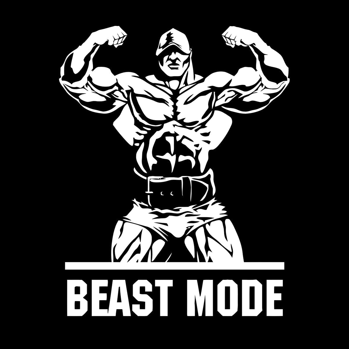 Lettering Stickers Phrase Beast Mode Gymnastics Iron Sports Musculus Easy Installation