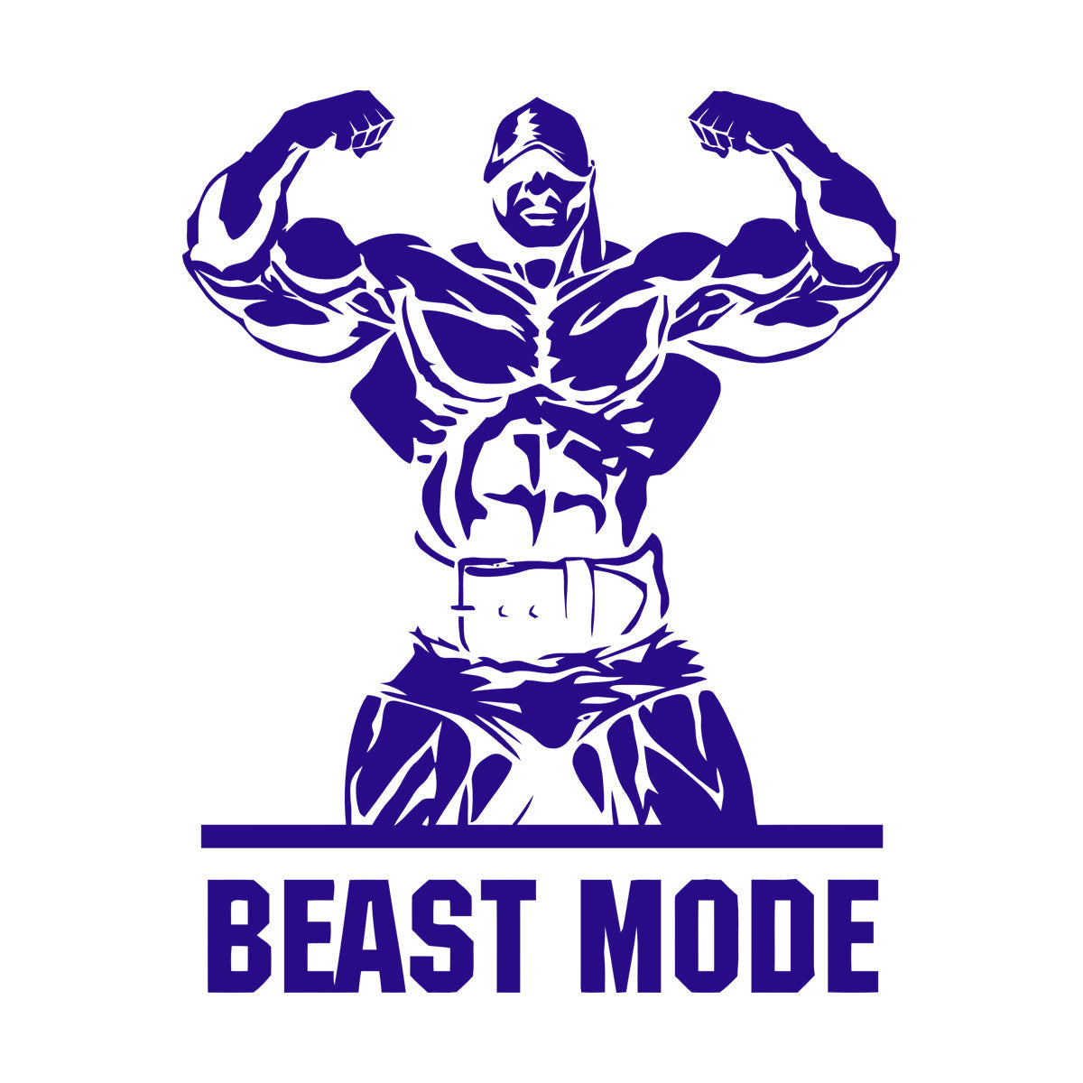Lettering Stickers Phrase Beast Mode Gymnastics Iron Sports Musculus Easy Installation