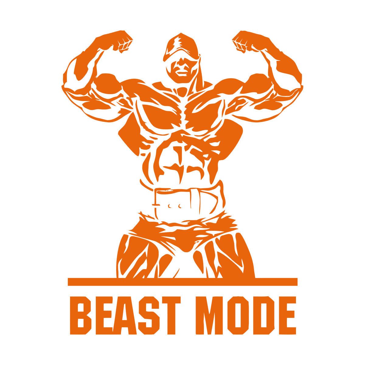 Lettering Stickers Phrase Beast Mode Gymnastics Iron Sports Musculus Easy Installation
