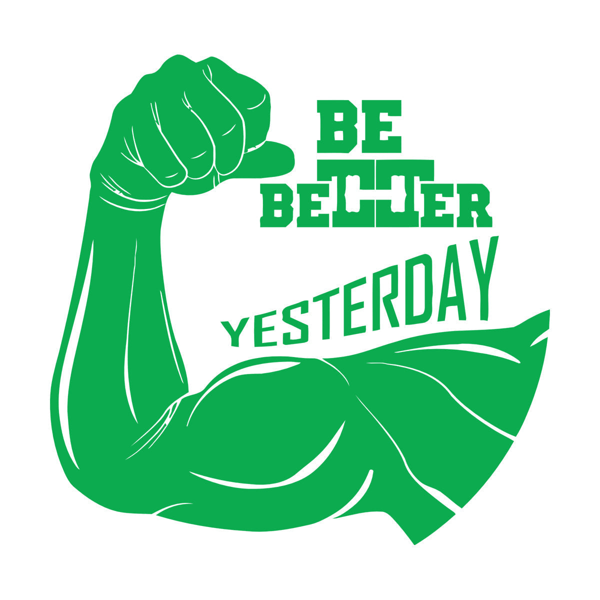 Wall Decals Paster Paper Phrase Be Better Yesterday Gymnastics Sports Fitnesscenter Art Mural Painting