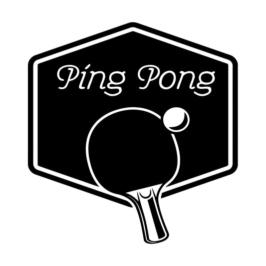 Wall Decals Paster Paper Ping Pong Games Tennis Racket Multi Color Selection