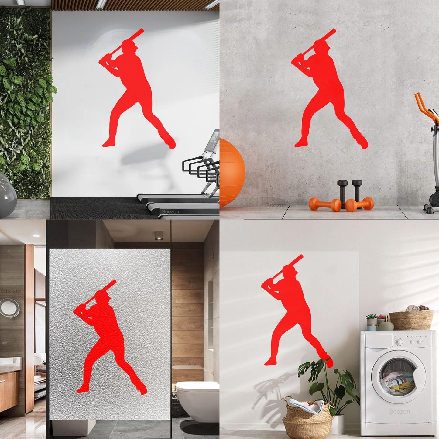 Player Boy Baseball Game Bat Sport Wall Vinyl Sticker Decor Personalized Customization