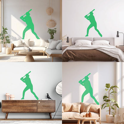 Player Boy Baseball Game Bat Sport Wall Vinyl Sticker Decor Personalized Customization