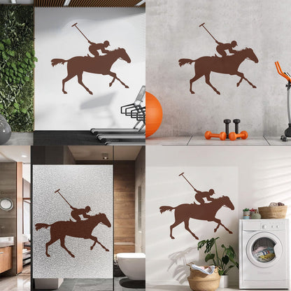 Wall Stickers Polo Player Sport Horseback Riding Horse Art Decoration