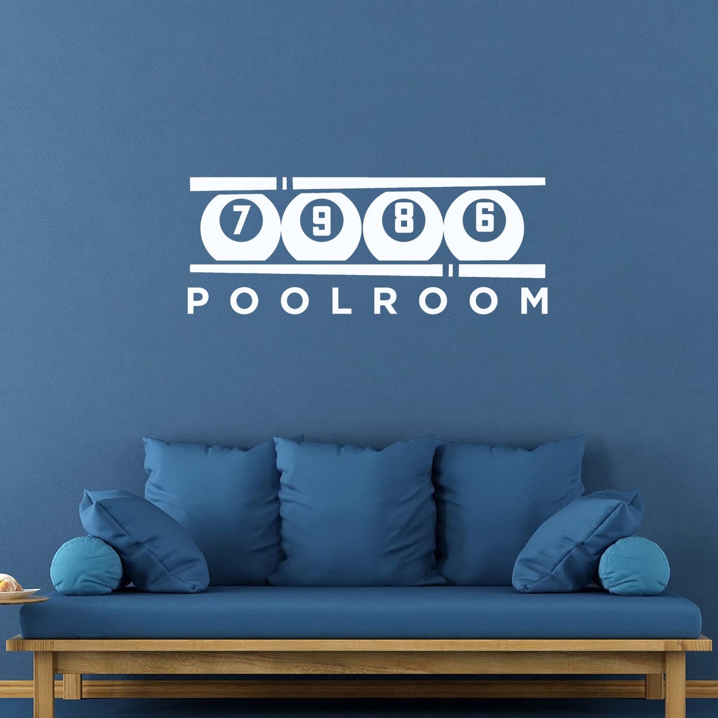 Vinyl Art Sticker Poolroom Billiard Club Balls Cue Car Body Decoration