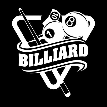Engraving Stickers Poolroom Billiard Window Decals