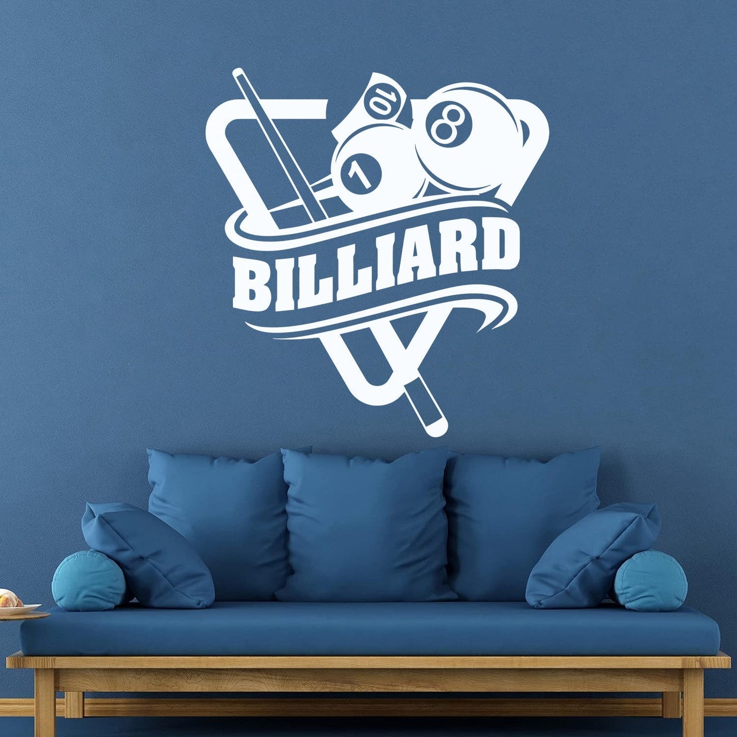 Engraving Stickers Poolroom Billiard Window Decals
