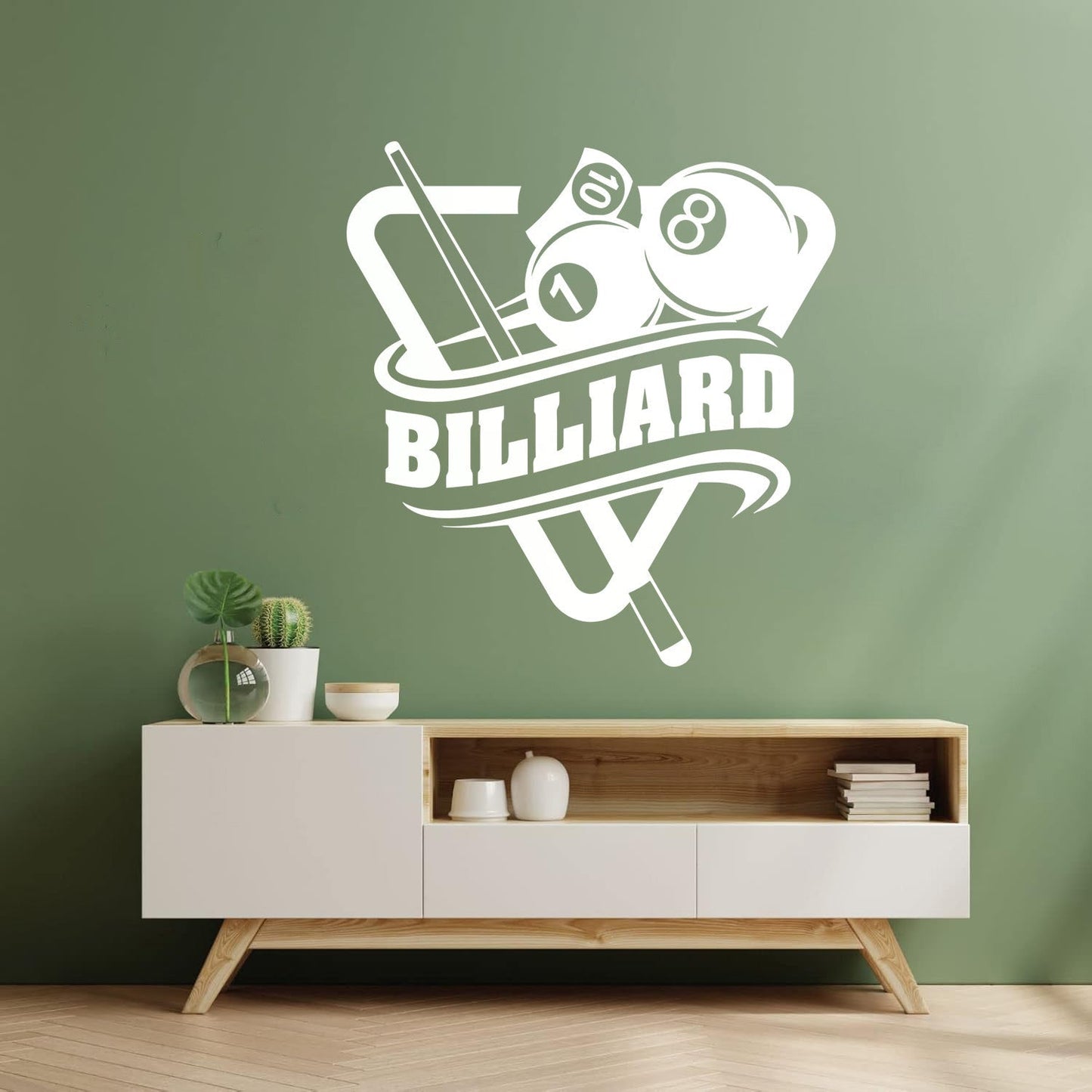 Engraving Stickers Poolroom Billiard Window Decals