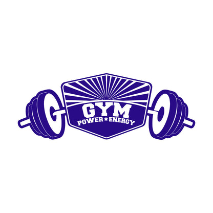 Power Energy Dumbbell Gymnastics Fitnesscenter Bodybuilding Wall Decals Pvc Store Decoration