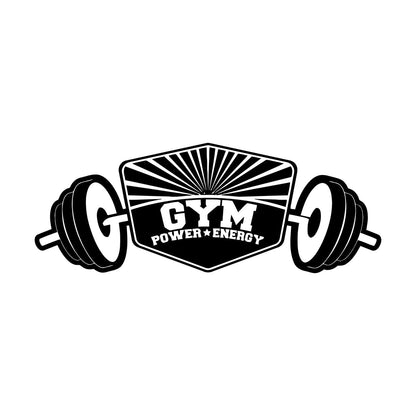 Power Energy Dumbbell Gymnastics Fitnesscenter Bodybuilding Wall Decals Pvc Store Decoration